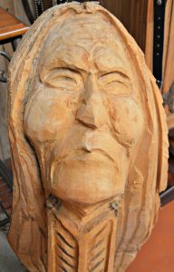 Native American wood head Florida